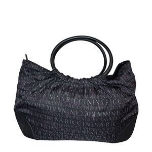 Nina Ricci Black Blue  Purple Tote Bag